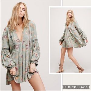 Free People Just Two Of Us Tunic Floral Dress